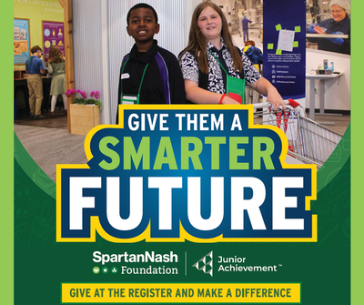 SpartanNash Foundation Back-to-School In-Store Fundraiser Display Image